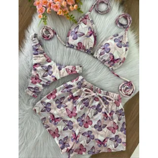 Shorts e biquíni: kit perfeito para arrasar! - Preto