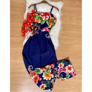 Coleção Verão Macacão Viscose - Estampa 09