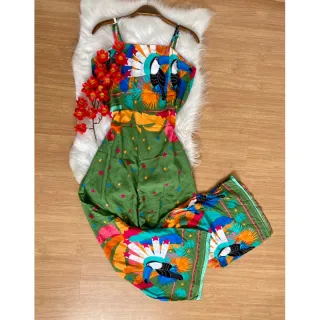 Coleção Verão Macacão Viscose - Estampa 09