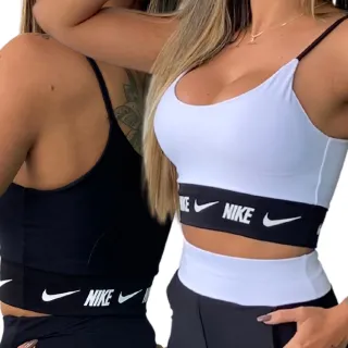 Conjunto Fitness Feminino Top Com Bojo e Short Bolso, Suplex com Ótima Elasticidade - Conjunto Branco