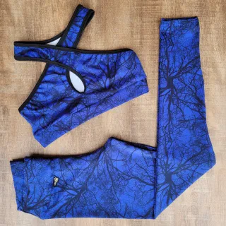 Conjunto Fitness Feminino Calça e Top para Academia - Estampa 04