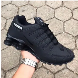 Promoção Tênis Nike Shox NZ 4 Molas - Calçado Esportivo Masculino - NZ PRETO/ROSA