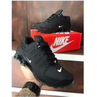 Promoção Tênis Nike Shox NZ 4 Molas - Calçado Esportivo Masculino - NZ PRETO/ROSA