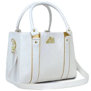 Bolsa Transversal Média Feminina Lorena - Envio Imediato - Marfim