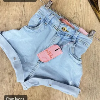 Barra Fixa Shorts Jeans Sal E Pimenta Original Modinha Blogueirinha - 200488 clara