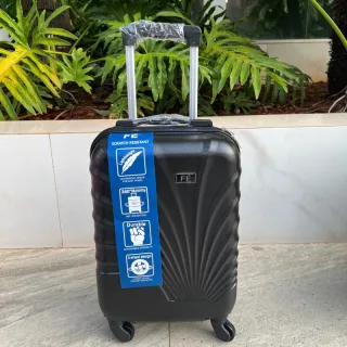 Mala de Bordo para Viagem com Rodinhas 360 Graus, Material em ABS Resistente e Cadeados Embutidos - N verde 17