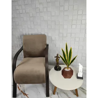 Vaso Decoração Planta Artificial São Jorge Espada Ogum Santa - Esfera Branco