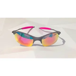 Estilosa Juju Lupa Feminino Masculino Óculos Mcs - Chumbo  Azul