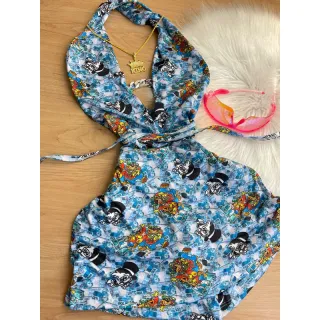 Vestidos Alerquina Multimarcas: Macaquinhos Coringa, Jamaica, Erva Mandrake - Macaquito Jamaica 🇯🇲