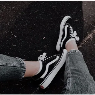 Botinha Unissex Vans Old Skool Cano Alto - A Pronta Entrega - Preto/Branco Vans bota