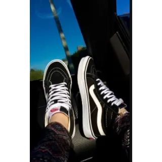 Botinha Unissex Vans Old Skool Cano Alto - A Pronta Entrega - Preto/Branco Vans bota