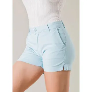 Sarja Social Feminino Elastano Bivik Cores - Short - Azul Claro