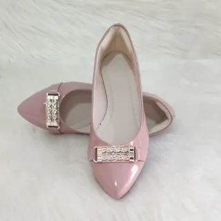 Promoção Sapatilha Feminina Elegante do 34 ao 39 - ROSA BICO ROSA VERNIZ SPIKE