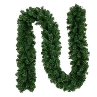 Enfeite de Natal Galhos Verde Crua Festão Aramado Rattan - R86451 - Festão - R86451