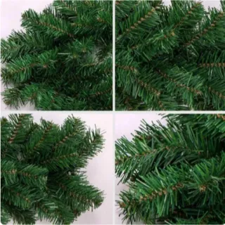 Enfeite de Natal Galhos Verde Crua Festão Aramado Rattan - R86451 - Festão - R86451