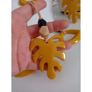 Escolha vários modelos de maxi colar feminino - Preto amêndoa