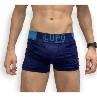 Cueca Boxer Lupo Kit 2 - Poliamida Sem Costura, Tecido Meia Cueca Box Fit - GG VESTE 44