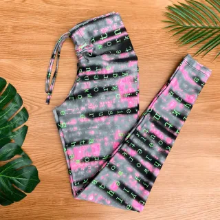 Cintura Alta Legging Fitness Estampada Suplex Academia - estampa 3