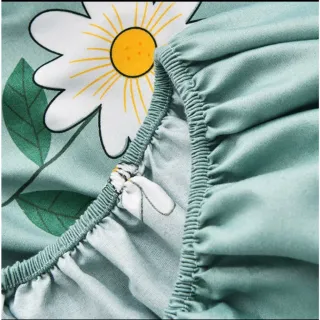 Estampas Florais e Geométricas - Lencol Casal Padrão Avulso com Elástico - Único