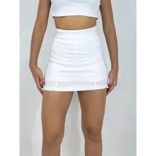 Premium Bengalina Feminine Skirt Shorts - Preto
