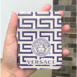 Várias marcas e modelos de Carteira Masculina Mágica unissex - versace branca\roxo