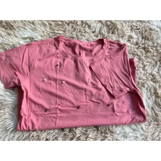 Tendência da Moda - Blusa Feminina T-shirt Básica Perola Viscolycra - VERDE BEBÊ