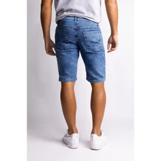Bermuda Elastano Masculina Jeans #653 - Azul