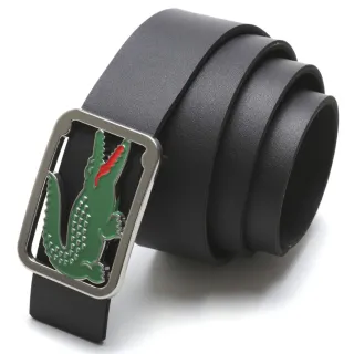 Envio imediato do Cinto de Couro Masculino com Fivela em Metal do Gustavo Lima - LV