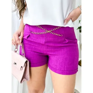 Liga Social Feminina com Corrente na Cintura - Rose