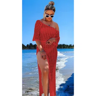 Saia Tricot e Cropped Feminino para Praia - Azul Claro