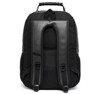 Mochila Grande de Couro Preta Reforçada - Marron