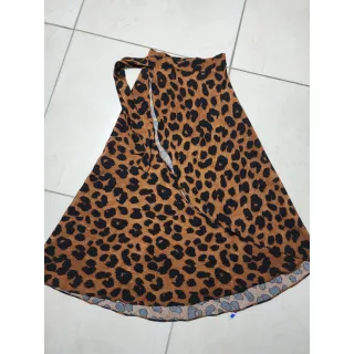 Amarração Estampa Floral Saia Longa Envelope Feminina Fenda - estampa 16