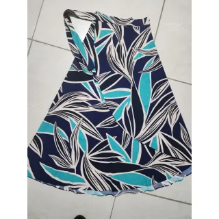 Amarração Estampa Floral Saia Longa Envelope Feminina Fenda - estampa 16