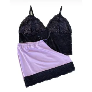 Confortável Baby Doll Plus Size Toper Pijama - Frozen-Rosa