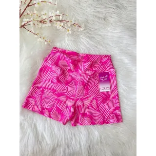 Cross curto shortinho - Compre online na Raryel - azul/riscos laranja