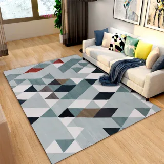 Tapete Estampado Grande 3D de Veludo Antiderrapante - AMSTERDÃ