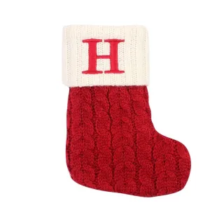 Pingentes de Natal Letras Vermelhas Floco de Neve Meias Árvore - C