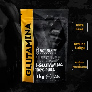 Soldiers Nutrition - L-Glutamina Importada Pura 1kg - Único