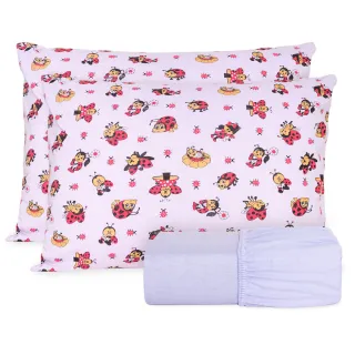 Lençol King Size - Jogo completo com qualidade e conforto - Malha Gel Lilas Borboleta