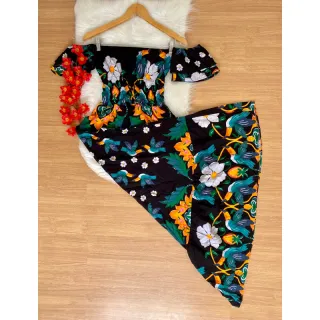 Longo Vestido - Compre online na Raryel - Estampa 02