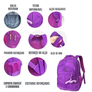 Impermeável KLP Mochila Grande de Costa Tamanho - Vermelho