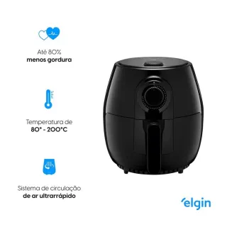 Elgin Quick Fryer Fritadeira Elétrica Sem Óleo Airfryer 110V - Único