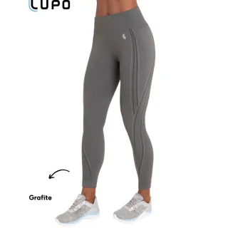 Legging Lupo Feminina Fitness Sem Costura Cintura Alta - Preto