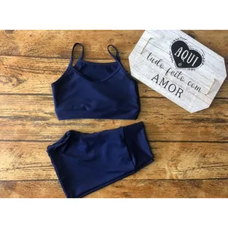 Moda fitness: conjunto top e short curto ou pedal - Est.13