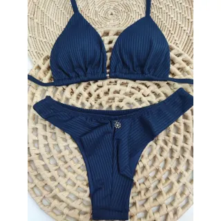 Bojo removível, biquíni fio duplo - Raryel - roxo canelado