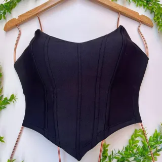 Corset Cropped Top Anira Tomara que Caia - Várias Cores - VERMELHA (36/42)