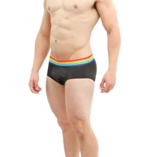 Microfibra respirável cueca slip arco iris - Lilás