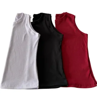 Promoção Blusa Feminina Regata Canelada Básica - Trabalho, Festas, Verão - Branco