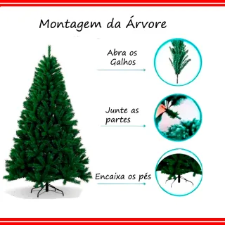 Decoração de Natal: Árvore Pinheiro 120CM - Compre Online na Raryel - 90cm80Galhos