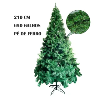 Decoração Natal Pinheiro 150 / 180 / 210cm - Ambientes corporativos e residenciais - 150 cm280Galhos